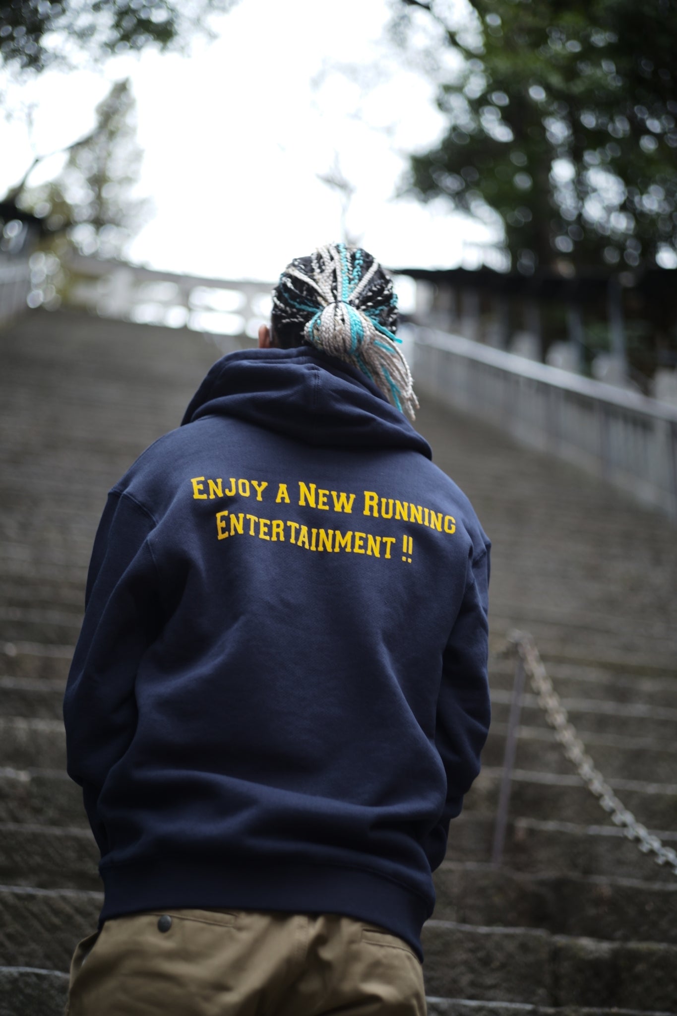 BLUCO× FULLHOUSE HALF ZIP HOODIE (PRINT)