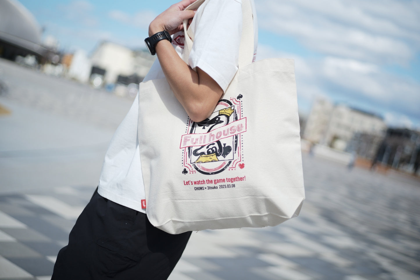 CHUMS×Full House Canvas Tote